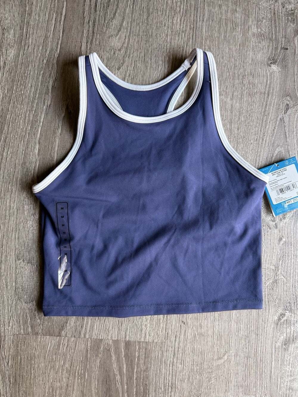 DSG Girls' Momentum Shelf Bra Tank-Bound in Indigo Blue, Size M